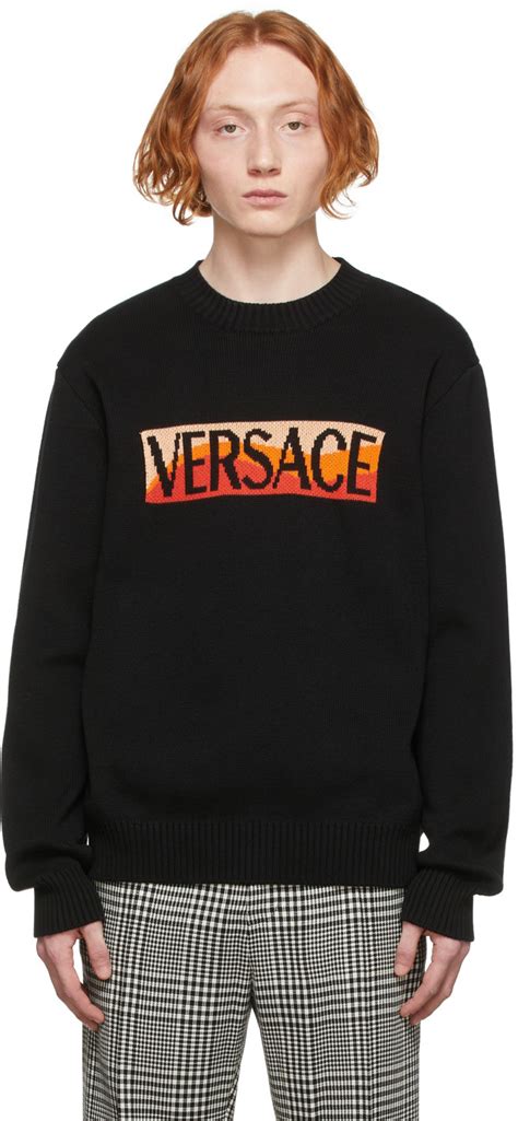 versace black sweater|vintage Versace sweater.